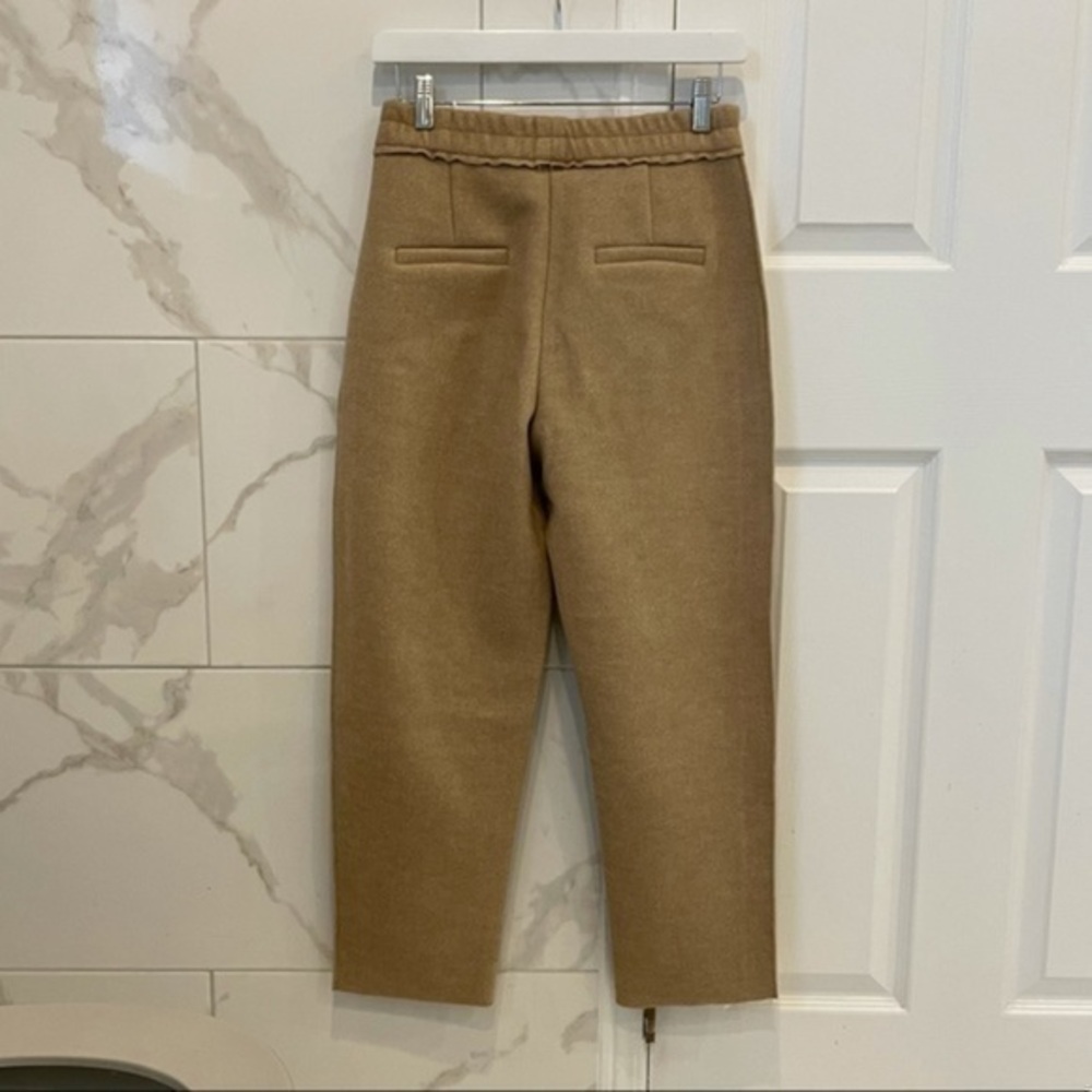 New High Waisted Beige Loose Straight Leg Lounge Pants - Picture 4 of 9